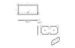 40mm Deluxe 1500x760mm Rectangular Shower Tray & Waste