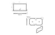 40mm Deluxe 1600x800mm Rectangular Shower Tray & Waste