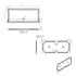 40mm Deluxe 1700x760mm Rectangular Shower Tray & Waste