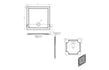 40mm Deluxe 760x760mm Square Shower Tray & Waste