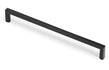 London 350mm Wall Hung 1 Door Tall Unit - Matt White with Black Handle
