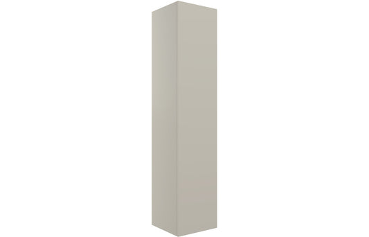 Valente 350mm Wall Hung 1 Door Tall Unit - Matt Latte