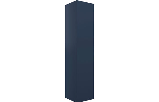 Valente 350mm Wall Hung 1 Door Tall Unit - Matt Deep Blue
