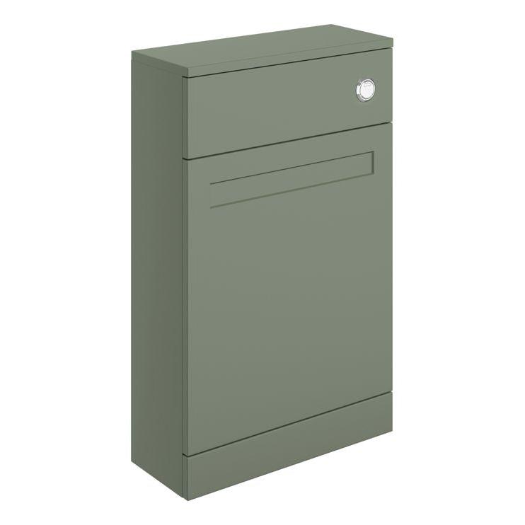 London 500mm Floor Standing WC Unit - Matt Reed Green