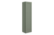 London 350mm Wall Hung 1 Door Tall Unit - Matt Reed Green with Black Handle