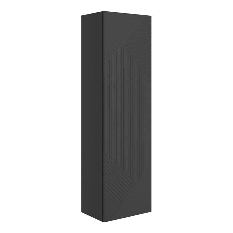 Skanda 350mm Tall Unit - Matt Graphite Grey with Gold Handle