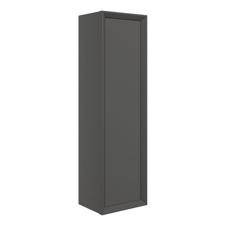 Paris 345mm Wall Hung 1 Door Tall Unit - Matt Clay