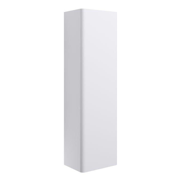 Calpe 350mm Wall Hung 1 Door Tall Unit - Matt White