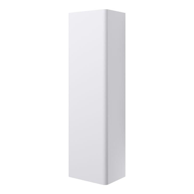 Calpe 350mm Wall Hung 1 Door Tall Unit - Matt White