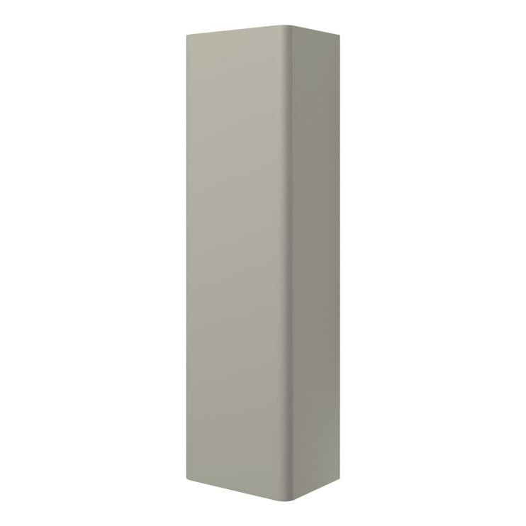 Calpe 350mm Wall Hung 1 Door Tall Unit - Matt Latte