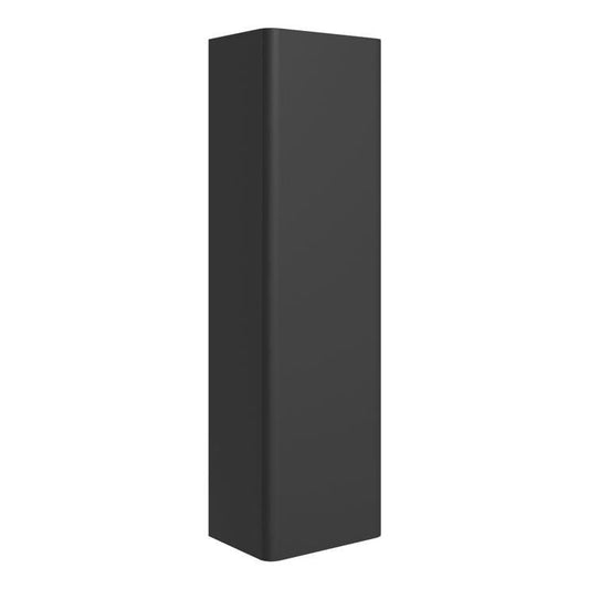 Calpe 350mm Wall Hung 1 Door Tall Unit - Matt Black