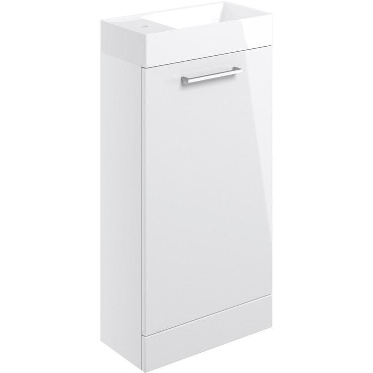 Vito Cloakroom Suite White Gloss