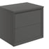 paris 600mm wall hung 2 drawer basin unit worktop matt clay, Alessio, Wall Hung Vanity Unit, 7