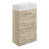 vito 410mm wall hung 1 door basin unit basin oak, Alessio, Wall Hung Vanity Unit, 1