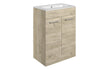 vito 610mm floor standing 2 door basin unit basin oak, Alessio, Sink Vanity Unit, Basin Unit, 7
