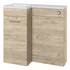 Valeria 900mm Combination Bathroom Suite Unit + Round Toilet - Oak