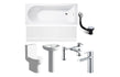 Elisa Sleek Bathroom Suite Chrome Finishes
