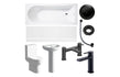 Elisa Sleek Bathroom Suite Black Finishes