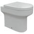 Valeria 900mm Combination Bathroom Suite Unit + Round Toilet - Grey Gloss