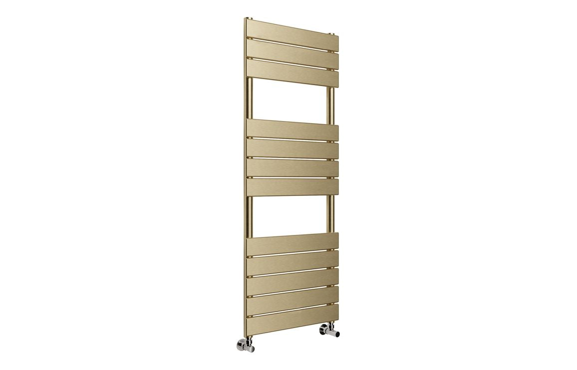 Mode Flat Panel Towel Radiator 500x1500mm - Brushed Brass