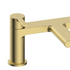 valente bath filler mixer tap brushed brass, Alessio, Gold Bath Taps, Taps, 5