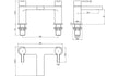 valente bath filler mixer tap chrome, Alessio, Chrome Bath Taps, Taps, 6
