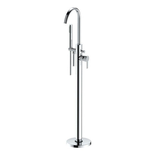 valente chrome freestanding bath shower mixer kit, Alessio, Chrome Bath Taps, Free Standing Bath Taps, Taps, 1