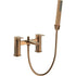 antonio brushed bronze bath filler tap with shower mixer, Alessio, Brushed Bronze Bath Shower Mixer Taps, Bath Taps, Taps, 2