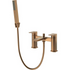 antonio brushed bronze bath filler tap with shower mixer, Alessio, Brushed Bronze Bath Shower Mixer Taps, Bath Taps, Taps, 5