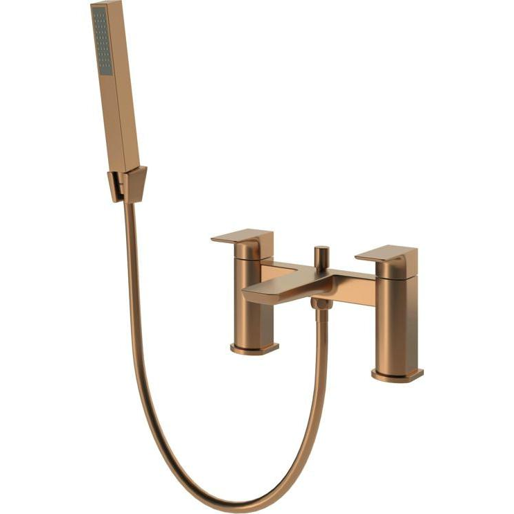 Antonio Brushed Bronze Bath Filler Tap with Shower Mixer