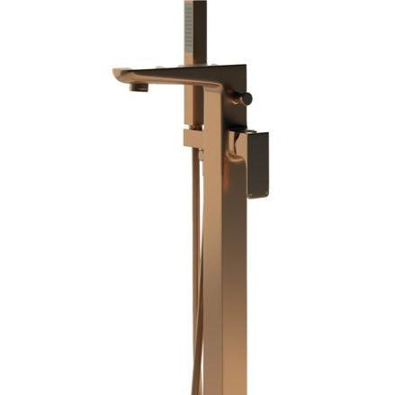 Antonio Brushed Bronze Freestanding Bath Mixer Tap with Shower Kit