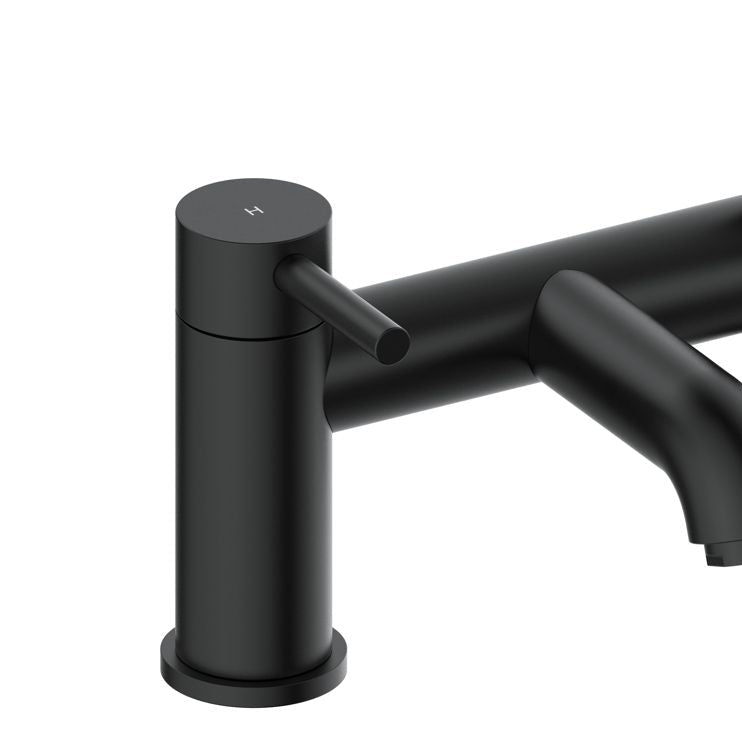 Black bath tap