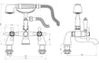 piero bath shower mixer tap chrome, Alessio, Chrome Bath Taps, Taps, 6