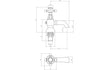 sabrina bath pillar taps, Alessio, Chrome Bath Taps, Taps, 7