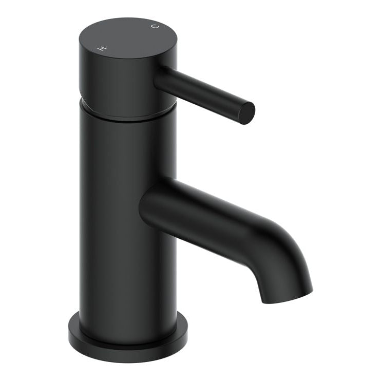 Montel Mono Matt Black Basin Tap & Waste