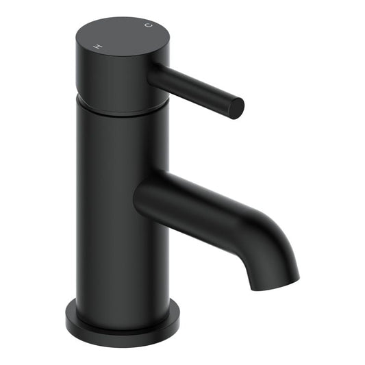 Montel Mono Matt Black Basin Tap & Waste