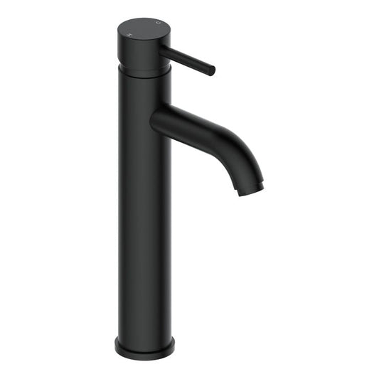 Black tall basin tap