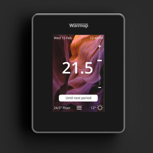 Warmup 6iE Smart Wi-Fi Thermostat - Onyx Black