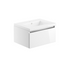 dante 615mm 1 drawer wall hung unit basin white gloss, Alessio, Wall Hung Vanity Unit, 4