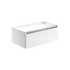 dante 800mm 1 drawer wall hung basin unit with top white, Alessio, Wall Hung Vanity Unit, 4