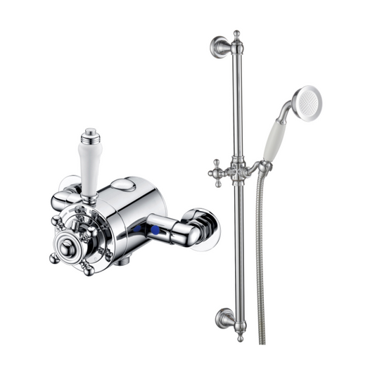 elio traditional concentric single outlet riser kit, Alessio, Mixer Showers, Showers, 1