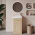 scudo esme cloakroom unit davos oak with basin handle, SCUDO, Sink Vanity Unit, Basin Unit, 1
