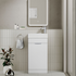 scudo esme cloakroom unit gloss white with basin handle, SCUDO, Sink Vanity Unit, Basin Unit, 2