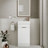scudo esme cloakroom unit gloss white with basin handle, SCUDO, Sink Vanity Unit, Basin Unit, 4