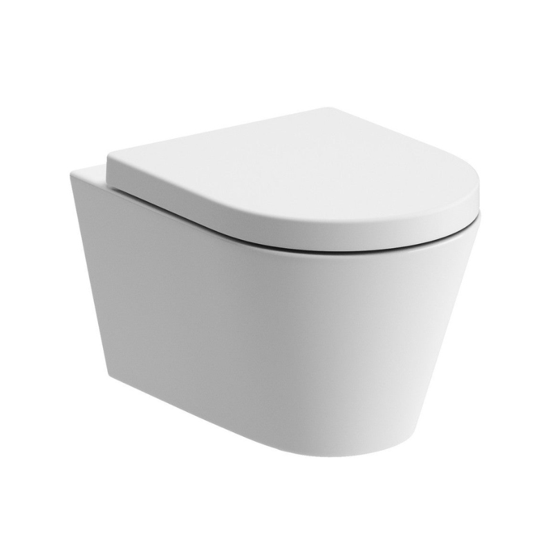 Esta Rimless Wall Hung WC & Soft Close Toilet Seat