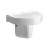 esta wall hung basin semi pedestal 555x430mm, Alessio, Basins, Semi Pedestal Basins, Wall Hung Basins, 2