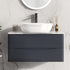 scudo neo 560mm x 370mm x 145mm polymarble countertop basin gloss white, Scudo, Basin, Counter Top Bowl , 1