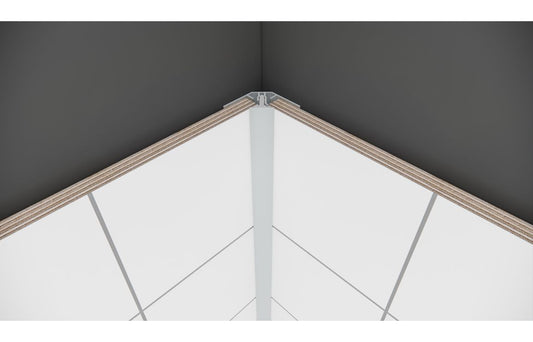 Fibo Aluminium 2-Part Internal Corner Profile 2.4m