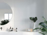 Fibo contemporary white silk 60x60cm tile effect pk 2, Fibo Panels,  Plywood Wet Wall Panels, 2