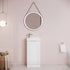 Deco Satin White 400mm Floor Standing Cabinet & Basin